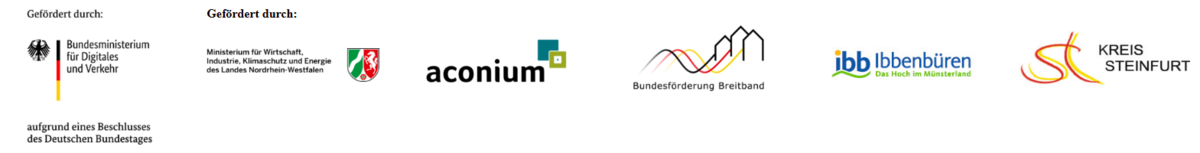 Logoleiste Breitbandausbau Ibbenbüren