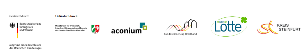 Logoleiste Breitbandausbau Lotte