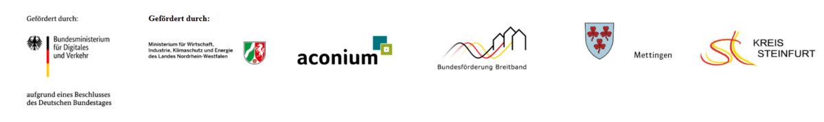 Logoleiste Breitbandausbau Mettingen