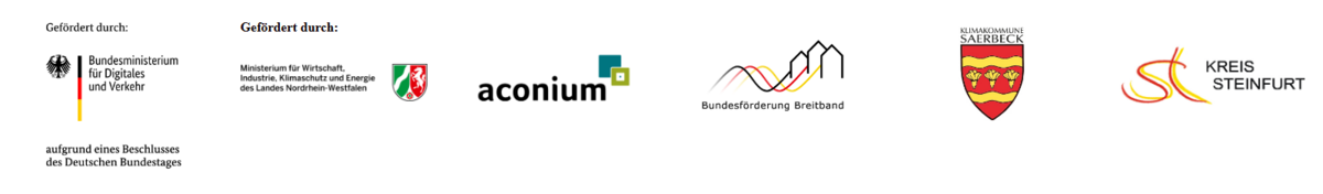Logoleiste Breitbandausbau Saerbeck