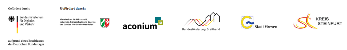 Logoleiste Breitbandausbau Greven