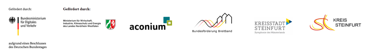 Logoleiste Breitbandausbau Steinfurt