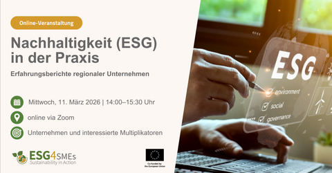 Nachhaltigkeit in der Praxis: Regionale Unternehmen geben Einblicke in ihre ESG-Strategien