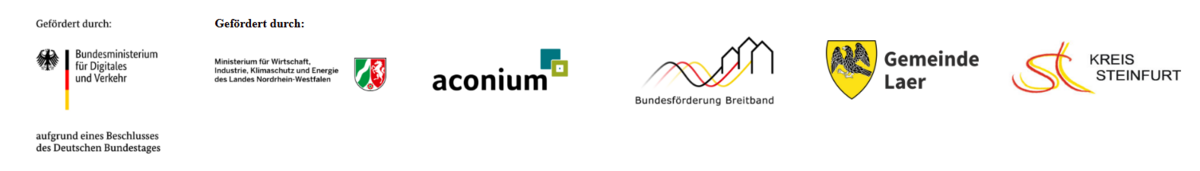 Logoleiste Breitbandausbau Laer