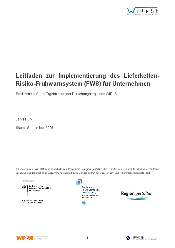 Dokument "Leitfaden zur Implementierung"