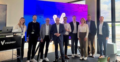 „Landrat im Dialog mit Unternehmern vor Ort“: Dr. Martin Sommer besucht visunext SE in Emsdetten 