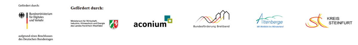 Logoleiste Breitbandausbau Altenberge