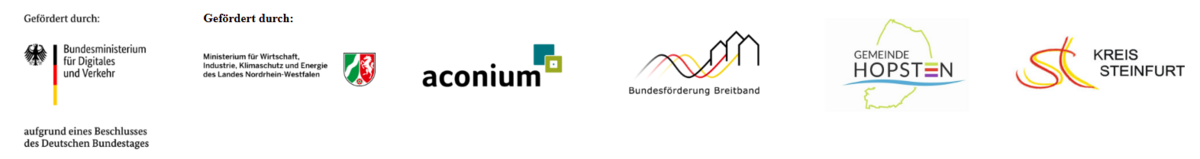 Logoleiste Breitbandausbau Hopsten